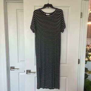 Black and White Striped Dress